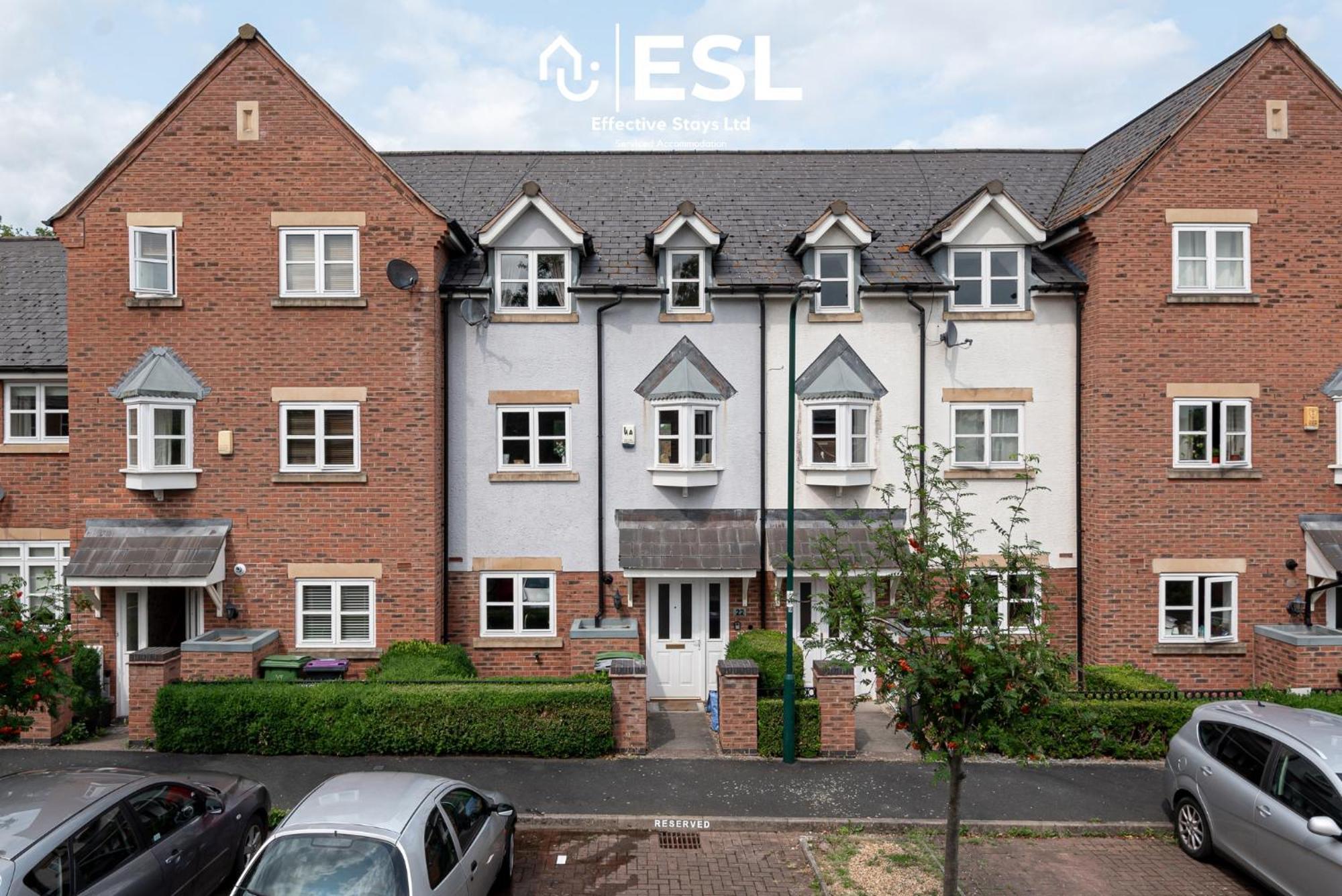4 Bedroom Townhouse 10Mins Walk From Shrewsbury Town Centre With Parking Extérieur photo